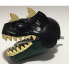 LEGO Dark Green T-Rex Head with Light-Up Eyes and Black Top (54617 / 54643)