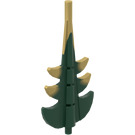 LEGO Dark Green Tail End with Shaft Ø3.2-297/141 (51874)