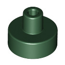 LEGO Vert foncé Tuile 1 x 1 Rond avec Hollow Barre (20482 / 31561)