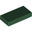 LEGO Dark Green Tile 1 x 2 with Groove (3069 / 30070)