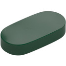 LEGO Dark Green Tile 1 x 2 with Rounded Ends (1126)