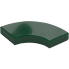 LEGO Dark Green Tile 2 x 2 Curved Corner (27925)