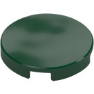 LEGO Dark Green Tile 2 x 2 Round with Bottom Stud Holder (14769)