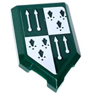 LEGO Dark Green Tile 2 x 3 Pentagonal with Slytherin Emblem Sticker (22385)
