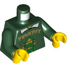 LEGO Dark Green Tommy Minifig Torso (973 / 76382)