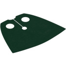 LEGO Verde scuro Very Corto Mantello con tessuto standard (99464 / 101646)