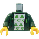 LEGO Dark Green Violin Kid Minifig Torso (973)
