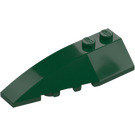 LEGO Verde oscuro Cuña 2 x 6 Doble Izquierda (5830 / 41748)