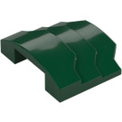 LEGO Dark Green Wedge 3 x 4 with Stepped Sides (66955)