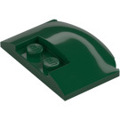 LEGO Dark Green Wedge 3 x 4 x 0.7 with Recess (93604)