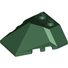 LEGO Dark Green Wedge 4 x 4 Quadruple Convex Slope Center (47757)