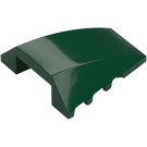 LEGO Dark Green Wedge 4 x 4 Triple Curved without Studs (47753)