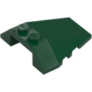 LEGO Dark Green Wedge 4 x 4 Triple with Stud Notches (48933)