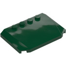 LEGO Dark Green Wedge 4 x 6 Curved (52031)