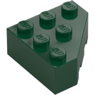 LEGO Dunkelgrün Keil Stein 3 x 3 ohne Ecke (30505)