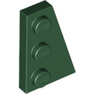 LEGO Dark Green Wedge Plate 2 x 3 Wing Right  (43722)