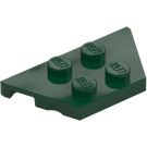 LEGO Verde scuro Cuneo Piastra 2 x 4 (51739)