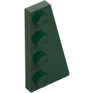 LEGO Dark Green Wedge Plate 2 x 4 Wing Right (41769)