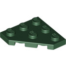 LEGO Dunkelgrün Keil Platte 3 x 3 Ecke (2450)
