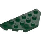 LEGO Mørk grønn Kile Plate 3 x 6 med 45º Hjørner (2419 / 43127)