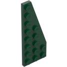 LEGO Verde oscuro Cuña Placa 3 x 8 Ala Derecha (50304)