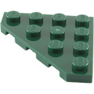 LEGO Dunkelgrün Keil Platte 4 x 4 Ecke (30503)