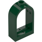 LEGO Dark Green Window Frame 1 x 2 x 2.7 with Rounded Top (30044)