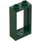 LEGO Dark Green Window Frame 1 x 2 x 3 without Sill (3662 / 60593)