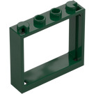 LEGO Dark Green Window Frame 1 x 4 x 3 (60594)