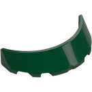 LEGO Dark Green Windscreen 1 x 3 x 6 Curved (35299 / 62360)