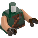 LEGO Mörkgrön Varg Tamer Minifigur Kropp (973)