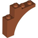 LEGO Dunkelorange Bogen 1 x 4 x 3 (80543)