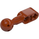 LEGO Dark Orange Beam 2 with Straight Ball Joint (1 Hole in Ball) (64276)