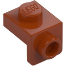 LEGO Donkeroranje Beugel 1 x 1 met 1 x 1 Plaat Beneden (36841)