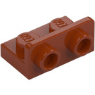 LEGO Donkeroranje Beugel 1 x 2 met 1 x 2 Omhoog (99780)