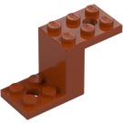 LEGO Dark Orange Bracket 2 x 5 x 2.3 and Inside Stud Holder (28964 / 76766)