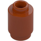 LEGO Mörk Orange Kloss 1 x 1 Runda med öppen knopp (3062 / 35390)