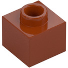 LEGO Dark Orange Brick 1 x 1 x 0.7 (86996)