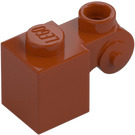 LEGO Orange Sombre Brique 1 x 1 x 2 avec Scroll et Tenon ouvert (20310)