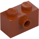 LEGO Donkeroranje Steen 1 x 2 met 1 Nop aan Kant (86876)