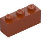 LEGO Mörk Orange Kloss 1 x 3 (3622 / 45505)