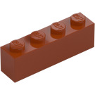 LEGO Tmavě oranžová Kostka 1 x 4 (3010 / 6146)