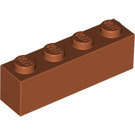 LEGO Orange sombre Brique 1 x 4 (3010 / 6146)