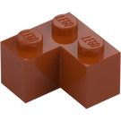 LEGO Tmavě oranžová Kostka 2 x 2 Roh (2357)