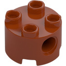 LEGO Dark Orange Brick 2 x 2 Round with Holes (17485 / 79566)