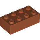 LEGO Orange sombre Brique 2 x 4 (3001 / 72841)
