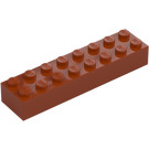 LEGO Dark Orange Brick 2 x 8 (3007 / 93888)