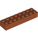 LEGO Dunkelorange Backstein 2 x 8 (3007 / 93888)
