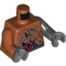 LEGO Orange sombre Commander Raggmunk Minifig Torse (973 / 76382)