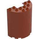 LEGO Dark Orange Cylinder 3 x 6 x 6 Half (35347 / 87926)